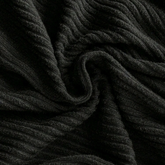 Black Maternity Ribbed Jumpsuit - Picture 6 of 6